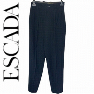 Vintage🧚‍♀️Escada By Margaretha Ley Navy Blue 100% Pure Wool Pants Size 38